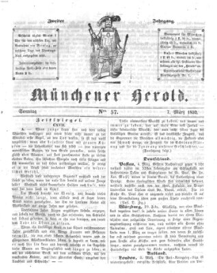 Münchener Herold Sonntag 7. März 1852