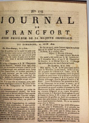 Journal de Francfort Sonntag 27. Juni 1802