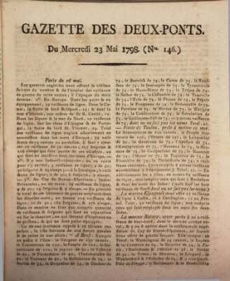 Gazette des Deux-Ponts Mittwoch 23. Mai 1798
