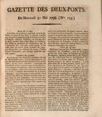 Gazette des Deux-Ponts Mittwoch 30. Mai 1798