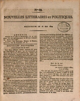 Nouvelles littéraires et politiques (Gazette des Deux-Ponts) Donnerstag 18. Mai 1809
