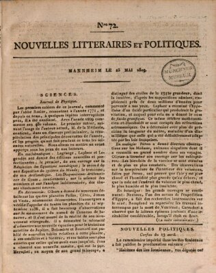 Nouvelles littéraires et politiques (Gazette des Deux-Ponts) Dienstag 23. Mai 1809