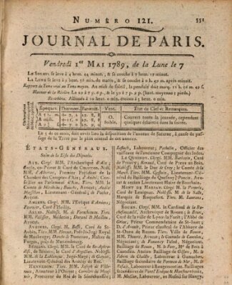 Journal de Paris 〈Paris〉 Freitag 1. Mai 1789