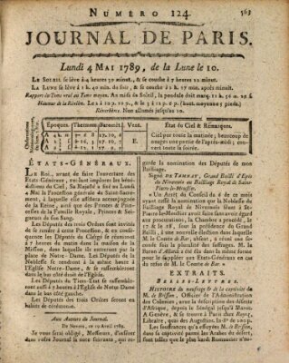 Journal de Paris 〈Paris〉 Montag 4. Mai 1789
