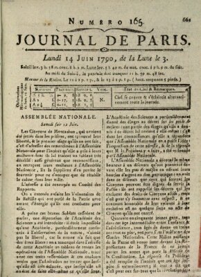 Journal de Paris 〈Paris〉 Montag 14. Juni 1790
