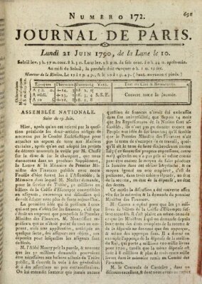 Journal de Paris 〈Paris〉 Montag 21. Juni 1790