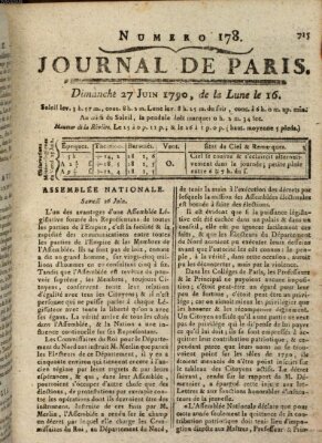 Journal de Paris 〈Paris〉 Sonntag 27. Juni 1790