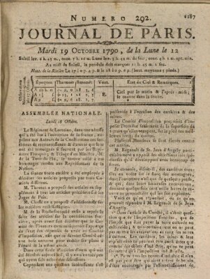 Journal de Paris 〈Paris〉 Dienstag 19. Oktober 1790