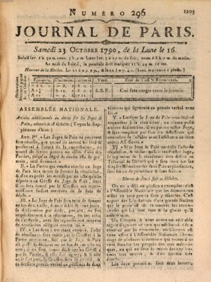 Journal de Paris 〈Paris〉 Samstag 23. Oktober 1790