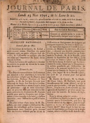 Journal de Paris 〈Paris〉 Montag 23. Mai 1791