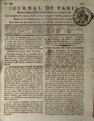 Journal de Paris 〈Paris〉 Sonntag 24. Dezember 1809