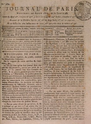 Journal de Paris 〈Paris〉 Mittwoch 22. August 1810