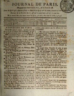 Journal de Paris 〈Paris〉 Dienstag 22. Januar 1811