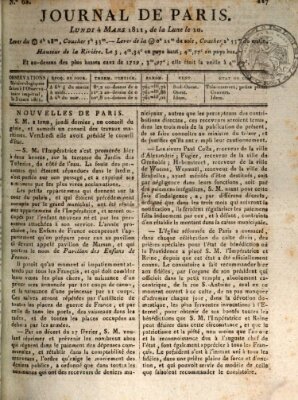 Journal de Paris 〈Paris〉 Montag 4. März 1811