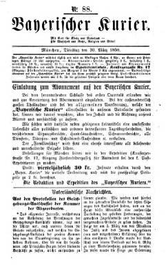 Bayerischer Kurier Dienstag 30. März 1858
