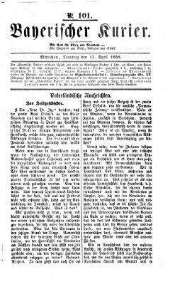 Bayerischer Kurier Dienstag 13. April 1858