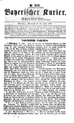 Bayerischer Kurier Mittwoch 28. Juli 1858