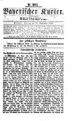 Bayerischer Kurier Sonntag 26. September 1858