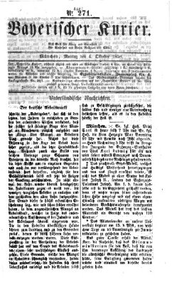 Bayerischer Kurier Montag 4. Oktober 1858