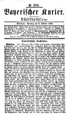 Bayerischer Kurier Samstag 9. Oktober 1858