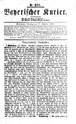Bayerischer Kurier Montag 11. Oktober 1858