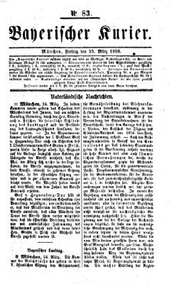 Bayerischer Kurier Freitag 25. März 1859