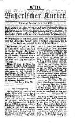 Bayerischer Kurier Samstag 2. Juli 1859