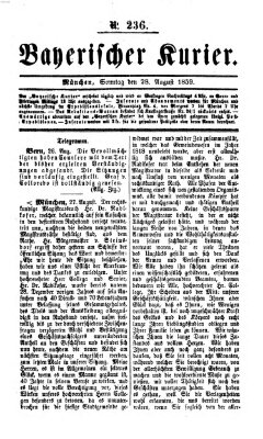 Bayerischer Kurier Sonntag 28. August 1859