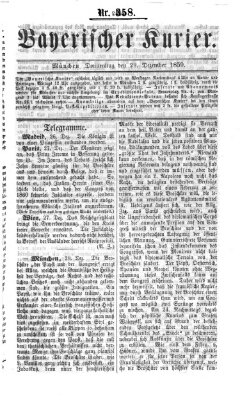 Bayerischer Kurier Donnerstag 29. Dezember 1859