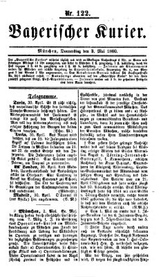 Bayerischer Kurier Donnerstag 3. Mai 1860