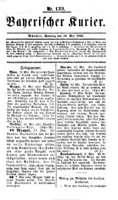 Bayerischer Kurier Sonntag 20. Mai 1860