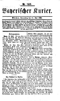 Bayerischer Kurier Donnerstag 31. Mai 1860