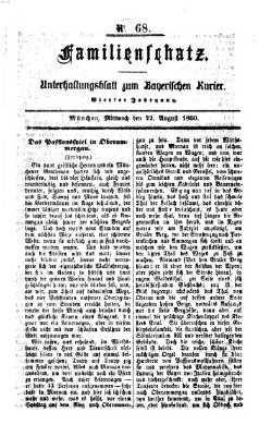 Bayerischer Kurier Mittwoch 22. August 1860