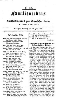 Bayerischer Kurier Mittwoch 18. Juli 1860