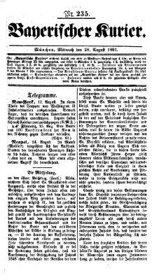 Bayerischer Kurier Mittwoch 28. August 1861
