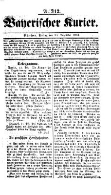 Bayerischer Kurier Freitag 13. Dezember 1861
