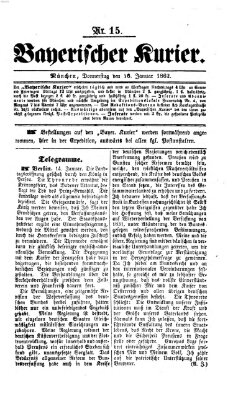 Bayerischer Kurier Donnerstag 16. Januar 1862