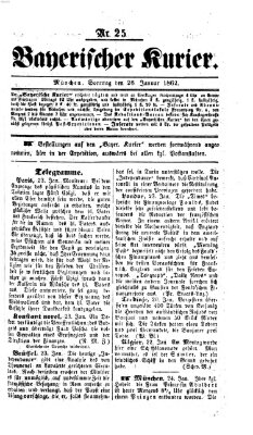 Bayerischer Kurier Sonntag 26. Januar 1862