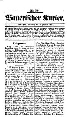 Bayerischer Kurier Mittwoch 5. Februar 1862