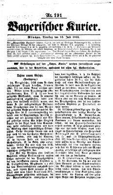 Bayerischer Kurier Dienstag 15. Juli 1862