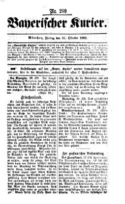 Bayerischer Kurier Freitag 31. Oktober 1862