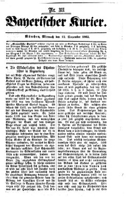 Bayerischer Kurier Mittwoch 12. November 1862
