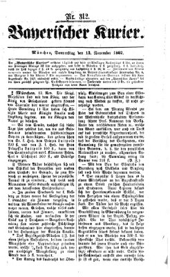 Bayerischer Kurier Donnerstag 13. November 1862