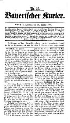 Bayerischer Kurier Dienstag 27. Januar 1863