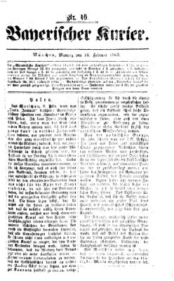 Bayerischer Kurier Montag 16. Februar 1863