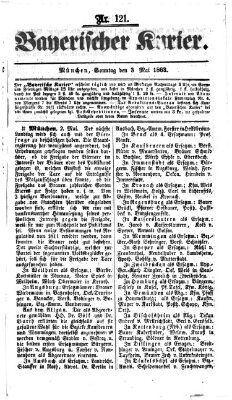 Bayerischer Kurier Sonntag 3. Mai 1863