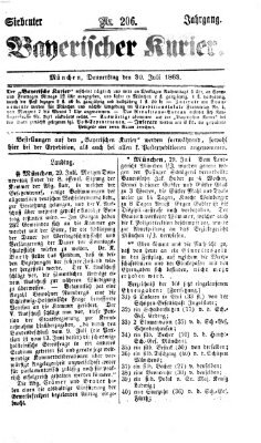 Bayerischer Kurier Donnerstag 30. Juli 1863