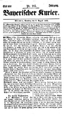Bayerischer Kurier Samstag 8. August 1863