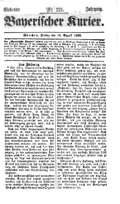 Bayerischer Kurier Freitag 14. August 1863