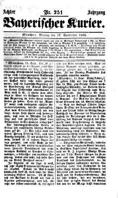 Bayerischer Kurier Montag 12. September 1864